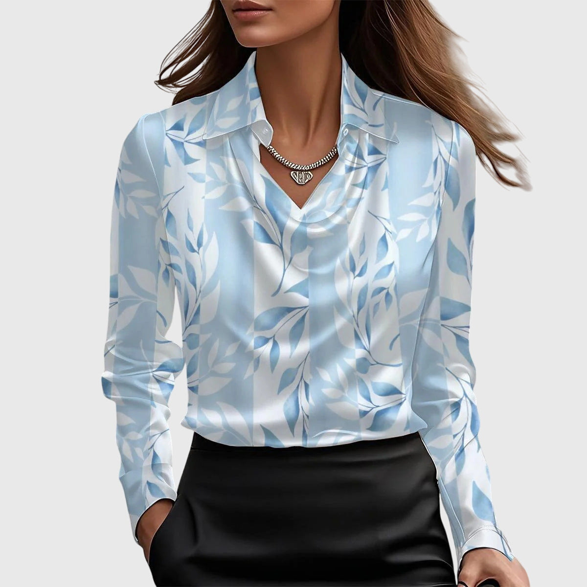 Warszawska™ | Elegancka Bluzka Satynowa
