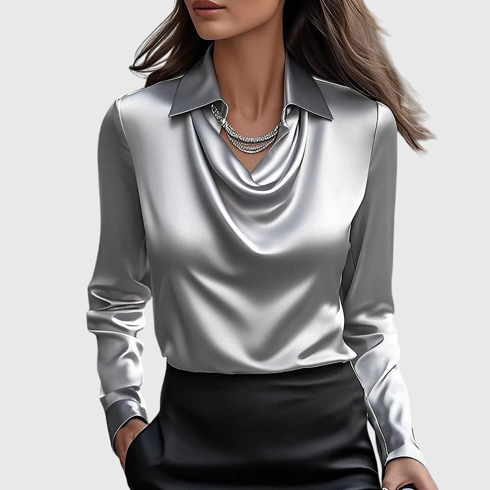 Warszawska™ | Elegancka Bluzka Satynowa