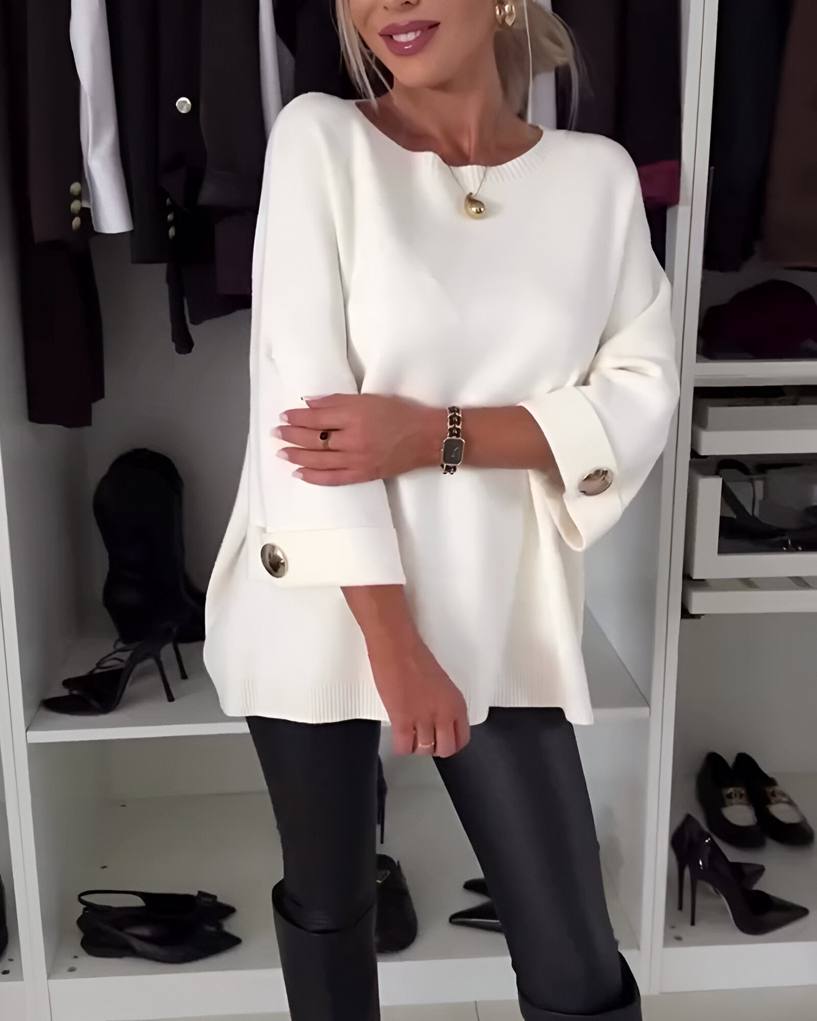 Warszawska™ | Sweter z okrągłym dekoltem