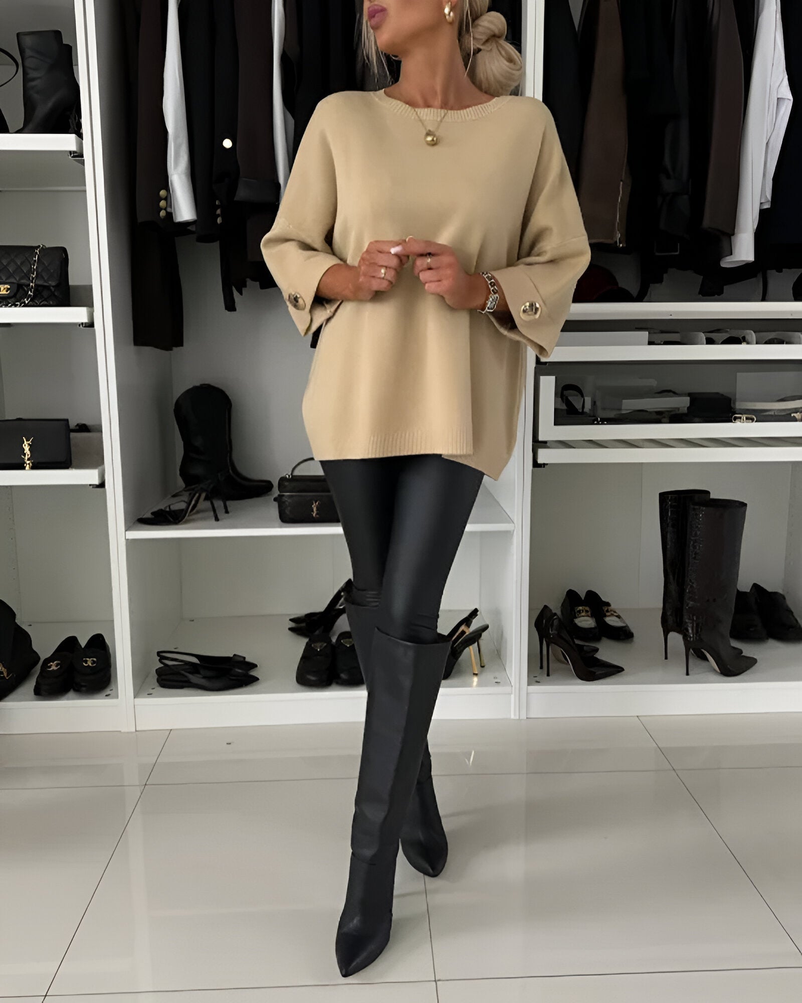 Warszawska™ | Sweter z okrągłym dekoltem
