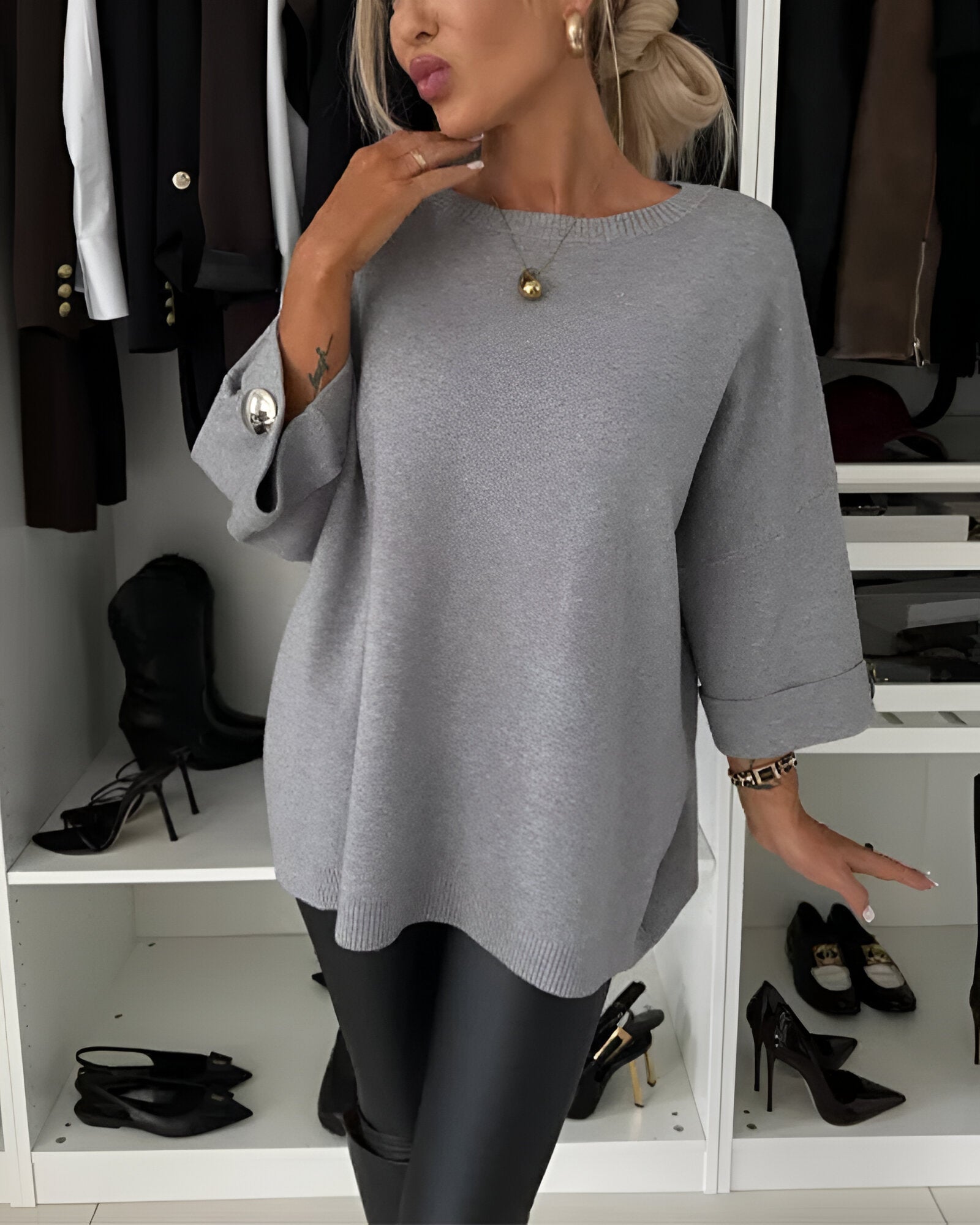 Warszawska™ | Sweter z okrągłym dekoltem