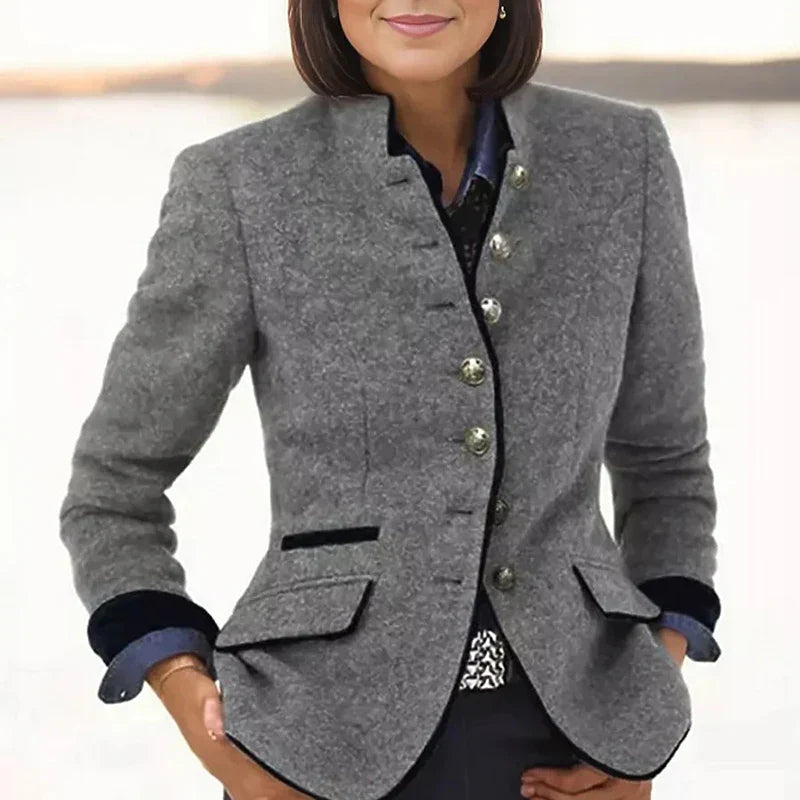Warszawska™ | Elegancka krótka kurtka z kieszeniami